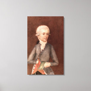 Wolfgang Amadeus Mozart, c.1780 Canvas Print