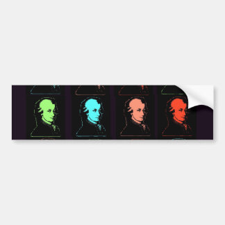 Wolfgang Amadeus Mozart Collage Bumper Sticker