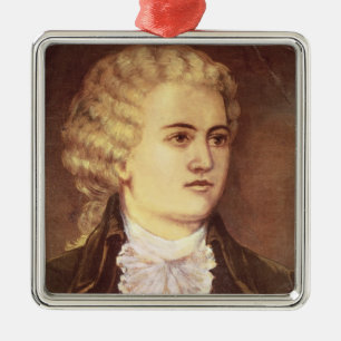 Wolfgang Amadeus Mozart during his stay Metal Tree Decoration