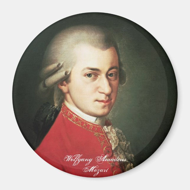 Wolfgang Amadeus Mozart Magnet (Front)