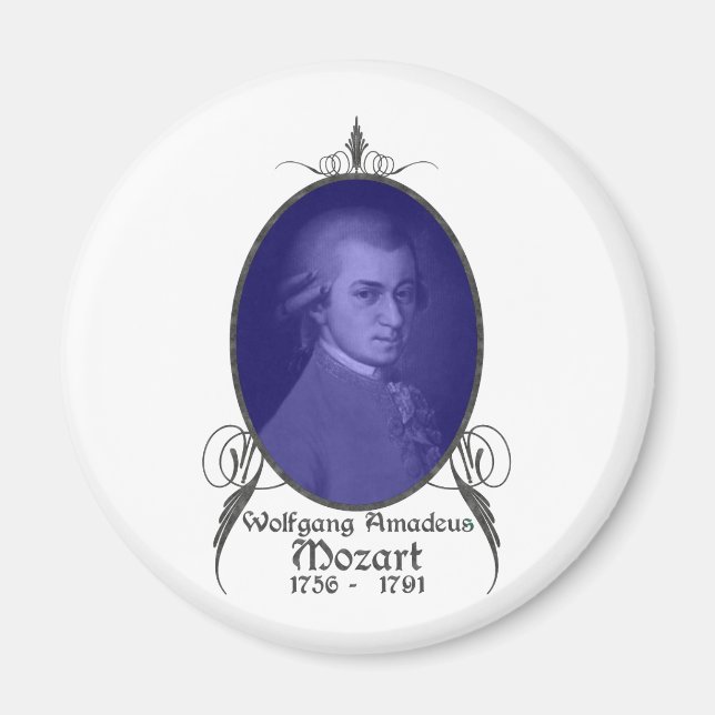 Wolfgang Amadeus Mozart Magnet (Front)