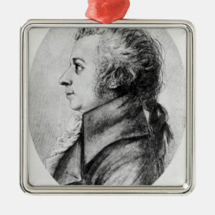 Wolfgang Amadeus Mozart Metal Tree Decoration