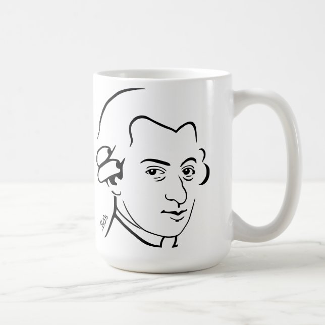 Wolfgang Amadeus Mozart Mug (Right)
