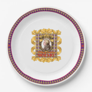 Wolfgang Amadeus Mozart Paper Plate