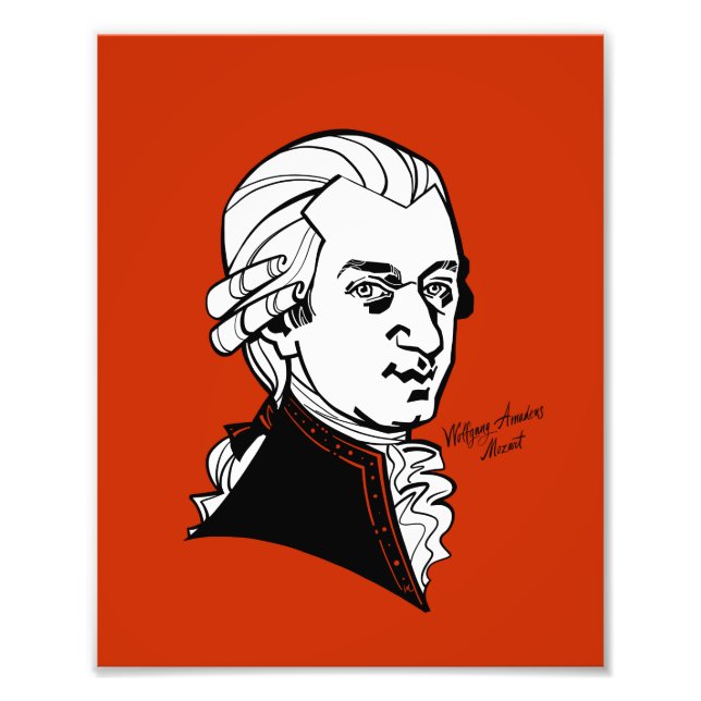 Wolfgang Amadeus Mozart Photo Print (Front)