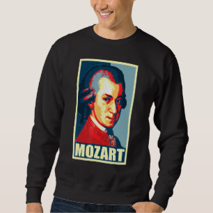 Wolfgang Amadeus Mozart Pop Art Sweatshirt