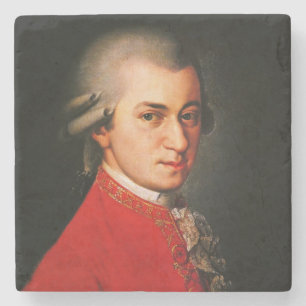 Wolfgang Amadeus Mozart portrait Stone Coaster