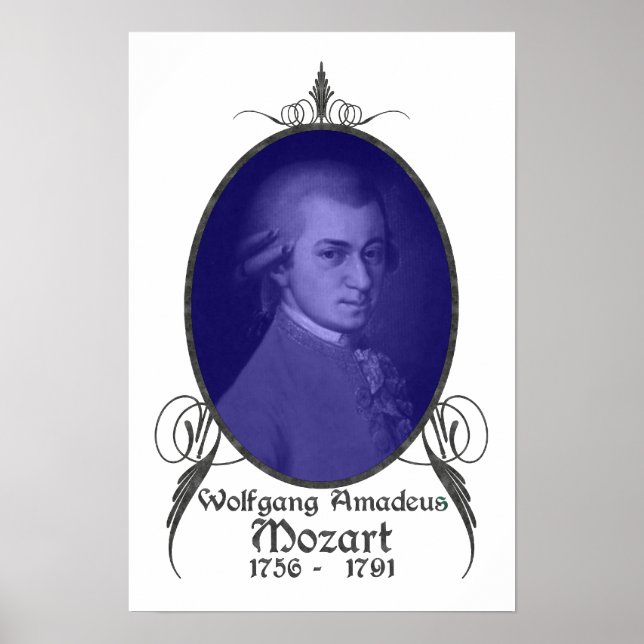 Wolfgang Amadeus Mozart Poster (Front)