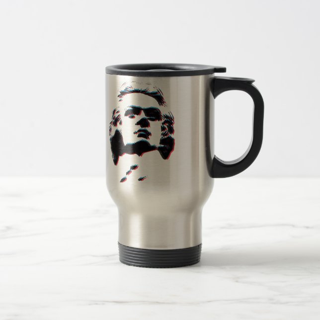 Wolfgang Amadeus Mozart Travel Mug (Right)