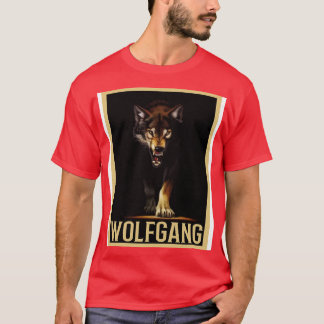 Wolfgang Wolf Outfit On The Name Day With Name 4 T-Shirt