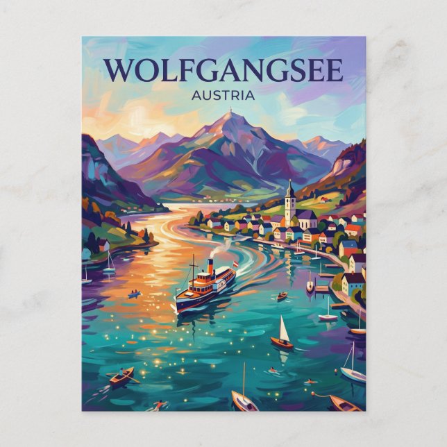 Wolfgangsee Austria Postcard (Front)