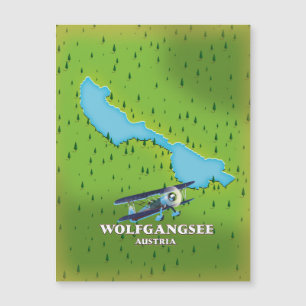 Wolfgangsee Lake Austria lake map