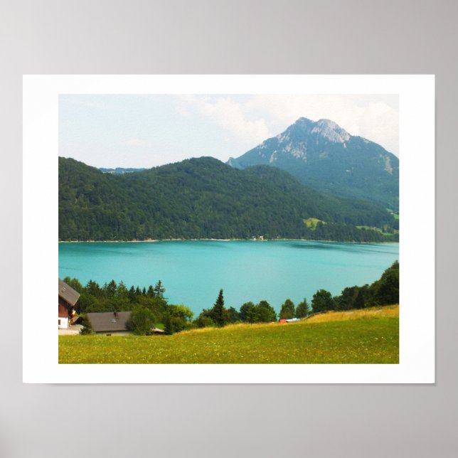 Wolfgangsee lake poster (Front)