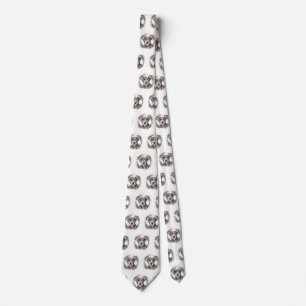 Wolfhound Christmas Wreath Festive Pup  Tie