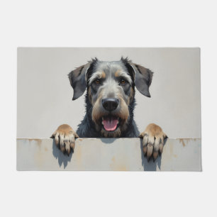 Wolfhound Dog Doormat Art