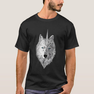 Wolficorn Wolficorn Unicorn Wolf Halloween T-Shirt