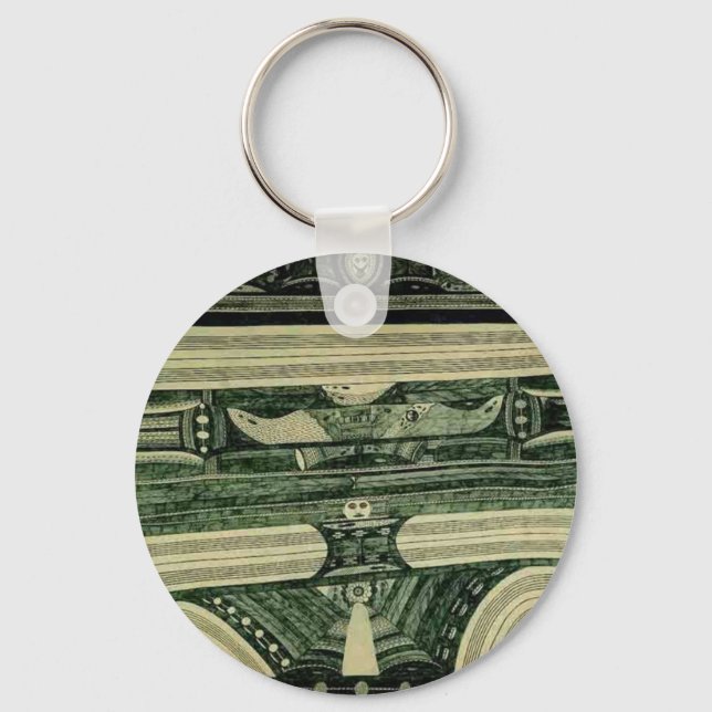 Wölfli 'Petrol' Fine Art Key Ring (Front)