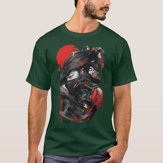 Wolfman Vaporwave Streetwear Urban Premium funny r T-Shirt (Front)