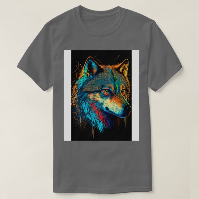 Wolfs Head Portrait 2 T-Shirt (Design Front)