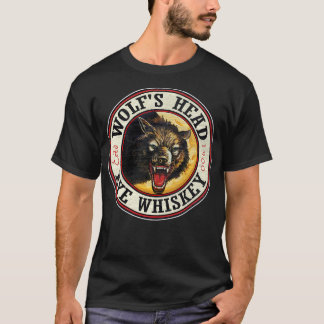 Wolfs Head Rye wood pattern distressed T-Shirt