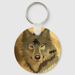 Wolfs moon key ring
