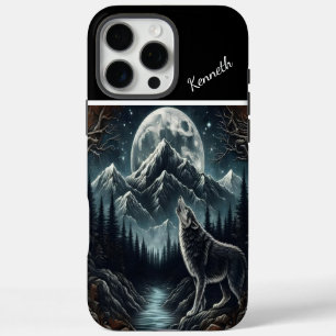 Wolf's Moonlight Serenade iPhone 16 Pro Max Case