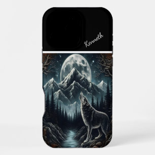 Wolf's Moonlight Serenade iPhone 16 Pro Max Case
