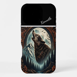 Wolf's Moonlight Serenade iPhone 16 Pro Max Case