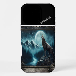 Wolf's Moonlight Serenade iPhone 16 Pro Max Case
