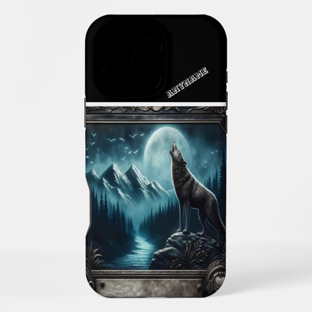 Wolf's Moonlight Serenade iPhone Case (Back)