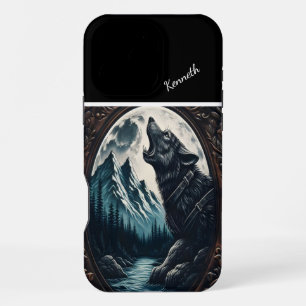 Wolf's Moonlit Howl iPhone 16 Pro Max Case