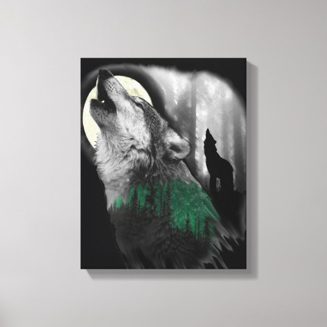 Wolf's Song Canvas Print (Front)