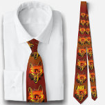 Wolf's Sunset Eye 2106 Tie<br><div class="desc">Painting “Sunset Eye 2106” Collection Upgrade your wardrobe with a custom tie. Match any suit, dress shirt, and occasion. Wear in the office or on a night out in the town. Personalise on the product page or click "Customise" button for more design options. Design created from my painting “Sunset Eye...</div>