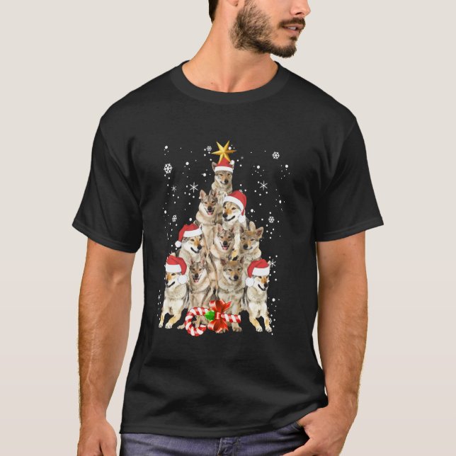 Wolfs Tree Christmas Sweater Xmas Pet Animal Wolf  (Front)