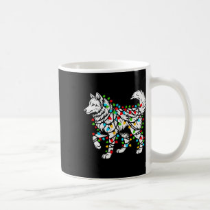 Wolfs Tree Christmas Sweater Xmas Pet Animal Wolf Coffee Mug