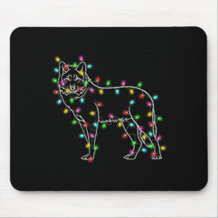 Wolfs Tree Christmas Sweater Xmas Pet Animal Wolf  Mouse Pad
