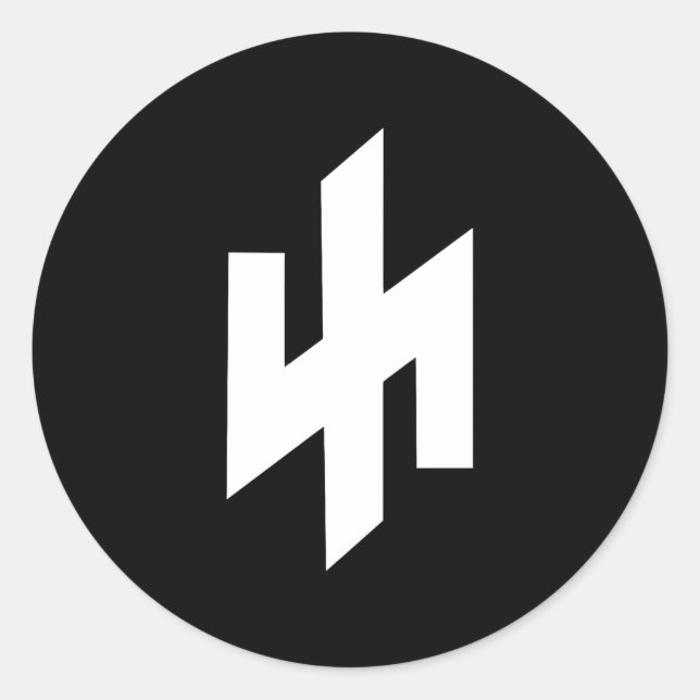 Wolfsangel Protection From Wolves Of Winter Rune 4 Classic Round Sticker (Front)