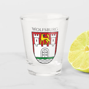 Wolfsburg coat of arms, Germany Shot Glass