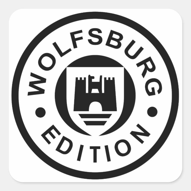 Wolfsburg Edition (black) Square Sticker (Front)