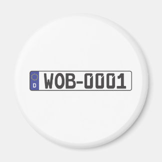 Wolfsburg License Plate Magnet