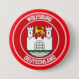 Wolfsburg Round Emblem 7.5 Cm Round Badge