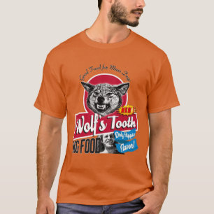 Wolfsooth Dog Food Dirty Hippie Flavor funny retro T-Shirt
