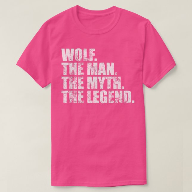 WolfWolf Family name Wolf last Name Wolf Surname W T-Shirt (Design Front)