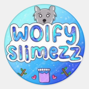 Wolfy Slimezz Classic Round Sticker