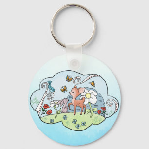 Wolkenland Reh Kleinkind T Schlüsselanhänger Key Ring