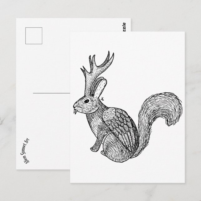 Wolpertinger Postcard (Front/Back)