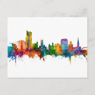 Wolverhampton England Skyline Postcard