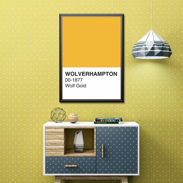 Wolverhampton Wolf Gold - Full Width Poster (Creator Uploaded)
