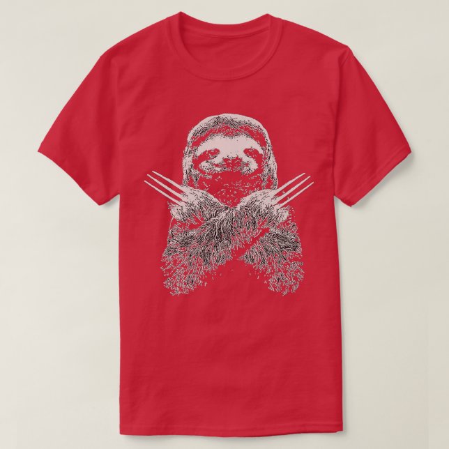 Wolverines Sloth Costume T-Shirt (Design Front)