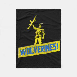 Wolverines Support Ukraine Stand With Ukraine Ukra Fleece Blanket